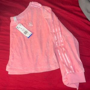 Pink Velvet  Adidas Crop Top